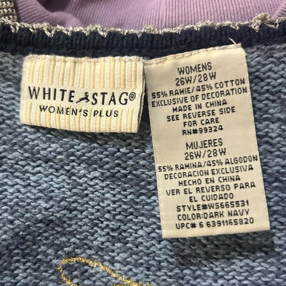 Vintage White Stag Holiday Vest - Picture 2 of 7